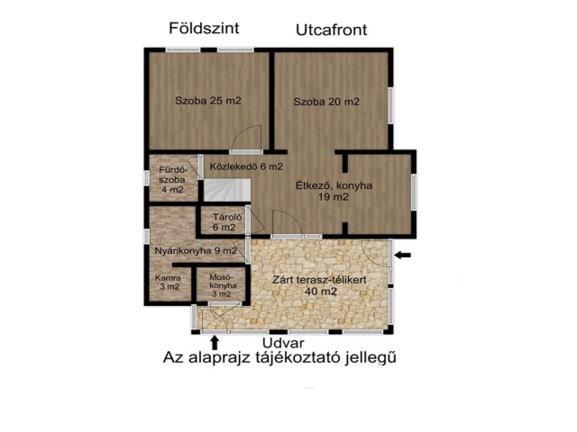 Igényes ház, kis udvarral frekventált helyen eladó