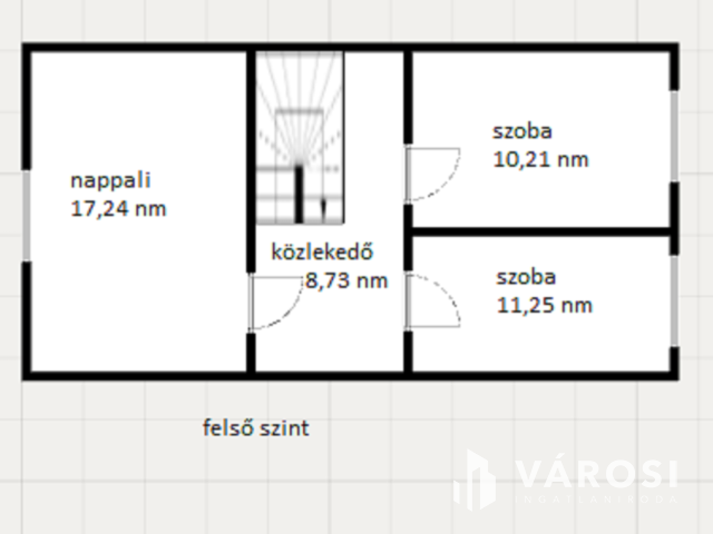 Kiváló elrendezés, beépített tetőtér!