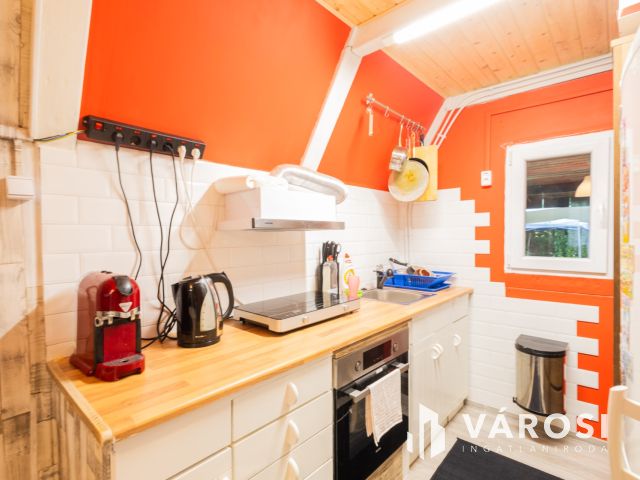 Kisház az erdő mellett