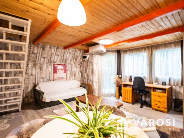 Kisház az erdő mellett