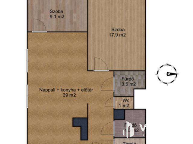 Felújított 77 m2-es erkélyes lakás a Hungária körúton!