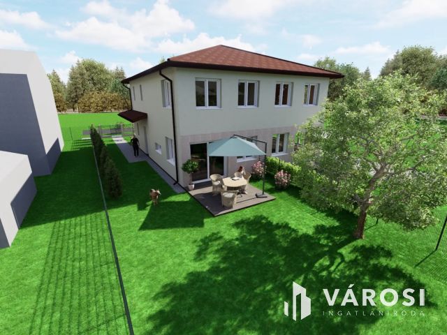 Új építésű ikerfél csendes utcában eladó