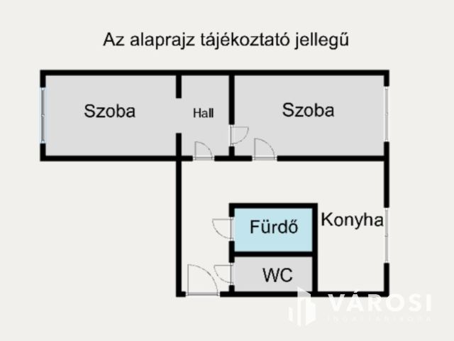 Saját ízlésére formálható 53 m2-es lakás Adyváros szívében